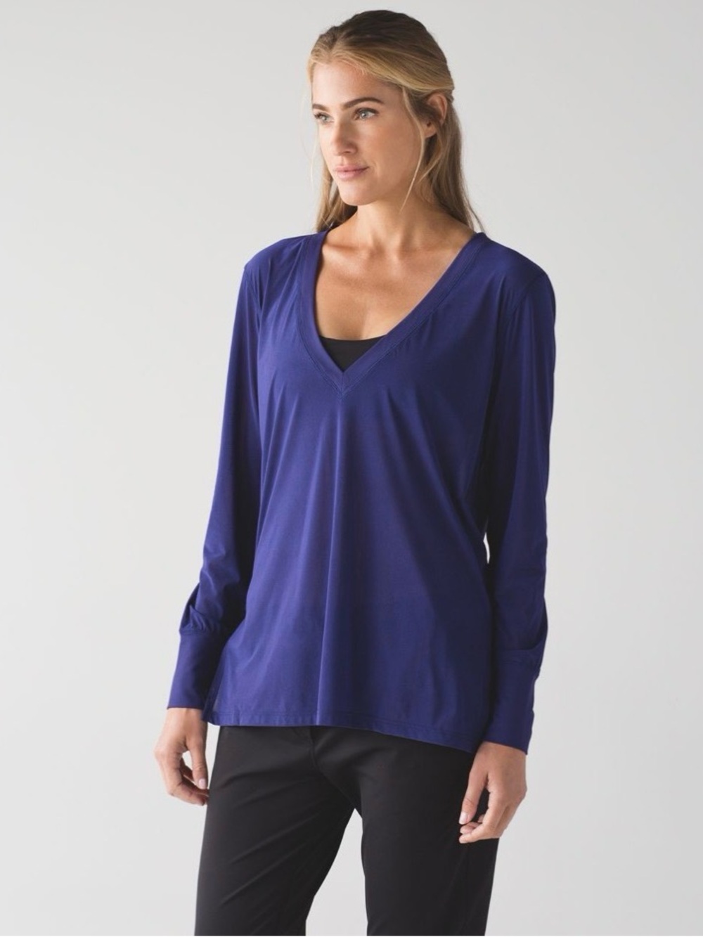 LULULEMON Get Low Long Sleeve V Neck Top